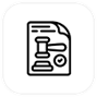 Ícone sanções regulatórias