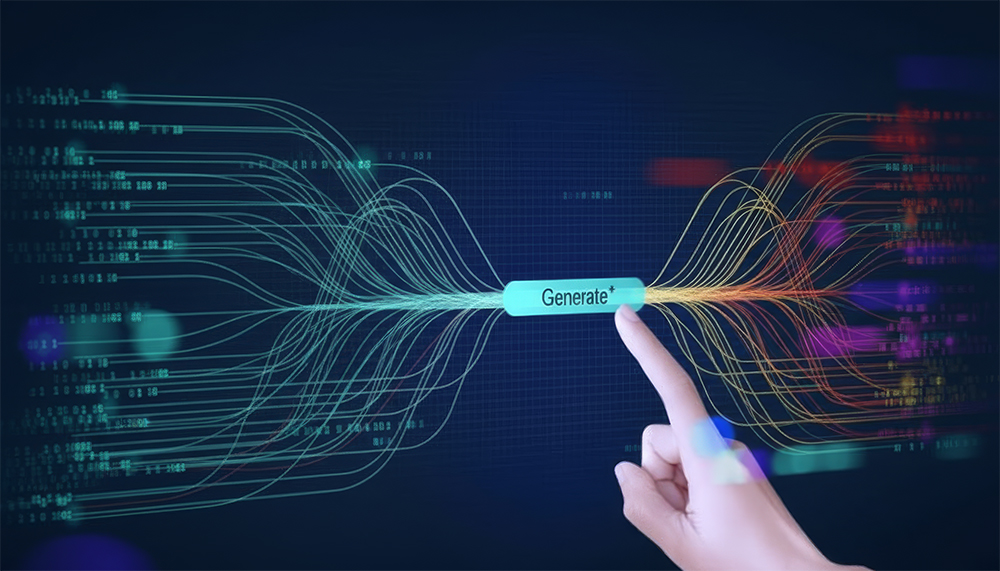 Click para gerar código em sistemas complexo com AI