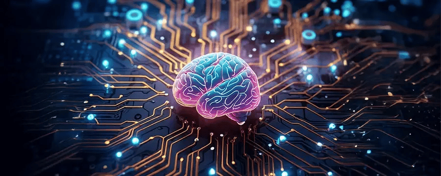The_neon_digital_brain_floating_on_top_of_cir_0 copy
